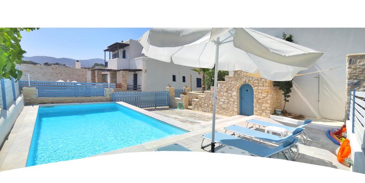 Villa Danae - Seaside Villa With Pool & Hot Tub Piso Livadi Eksteriør billede